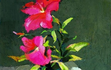Oil painting Petunias Egor Ktpatunov