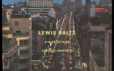Original 1980s Lewis Baltz Castelli Graphics Poster