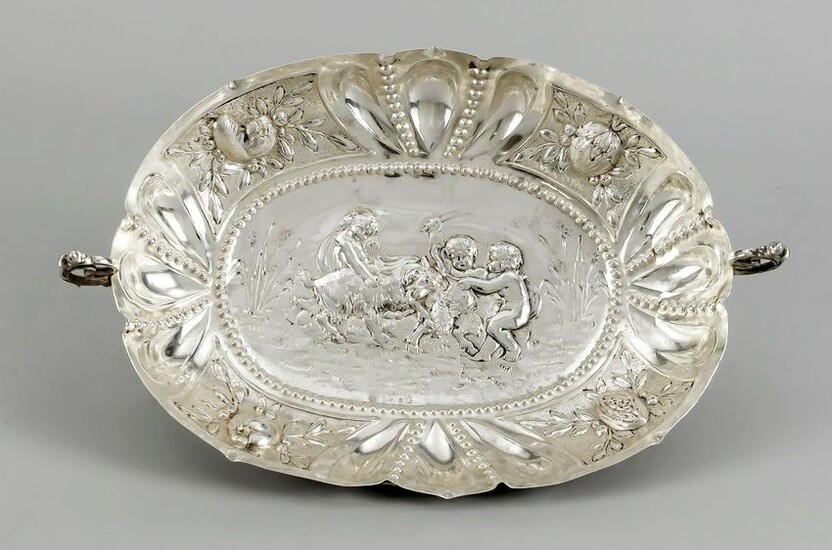 Oval handled bowl, German, c. 1900