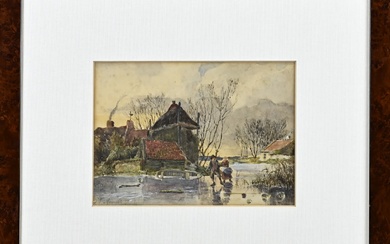 P. van Borselen, Dutch winter view