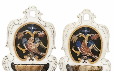 PAIR OF ANTIQUE HOLY WATER STOUPS