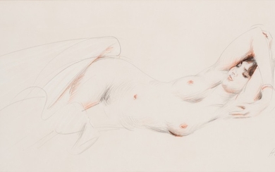 PAUL CÉSAR HELLEU | SLEEPING NUDE AND TWO STUDIES OF A FEMALE NUDE (DOUBLE SIDED DRAWING)