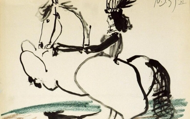 Pablo Picasso - Equestrian, 1959 - 1959 Lithograph