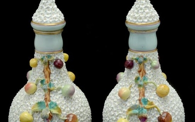 Pair of Meissen Style Porcelain 'Schneeballen'