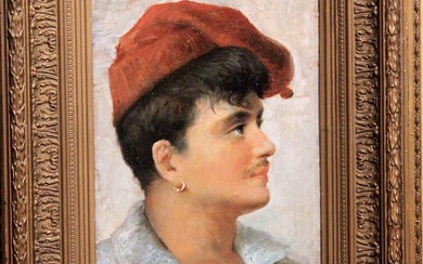 Pasquale Ruggiero (1851 – 1916), "Portrait of a Young Man"
