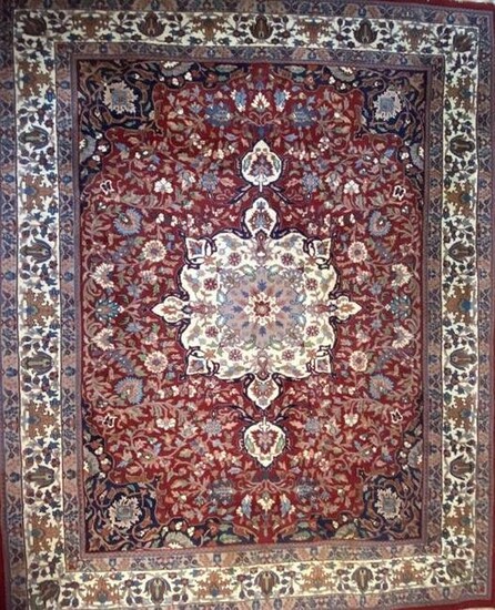 Persian Mashad Rug, Wool,10 x 8