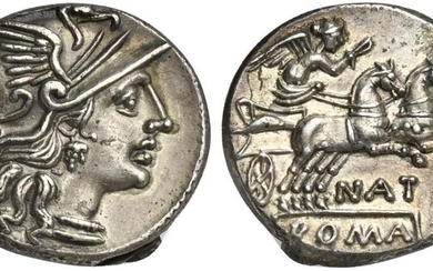 Pinarius Natta, Denarius, Rome, 149 BC; AR (g 3,96; mm...