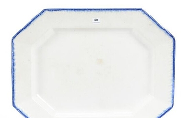 Platter, Leeds Flow Blue, Circa 1820