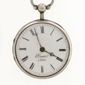 Pocket Watch, "BREGUET A PARIS", turn of the century 1800, ca 53 mm..