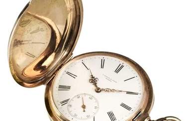 Pocket Watch. Edwardian 14K gold pocket watch by J. Barth & Fils, Geneva