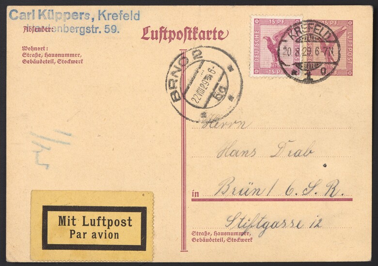 Poststück - Partie Ganzsachen D.Reich 1925-1937