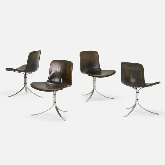 Poul Kjaerholm, PK 9 chairs, set of four