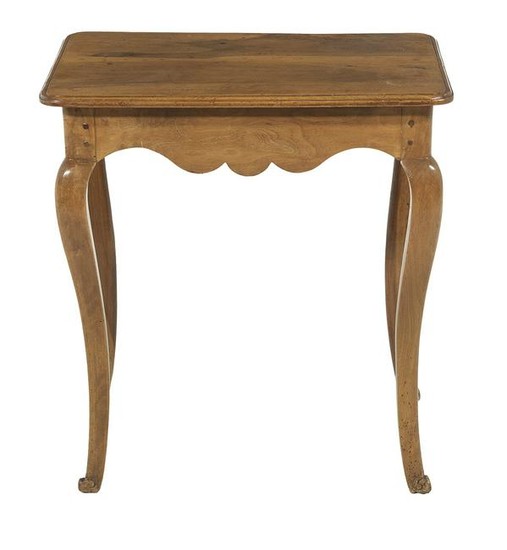 Provincial Louis XV-Style Walnut Side Table