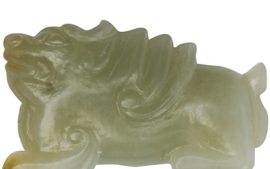 Qing/Republic Chinese Bixie Jade Ornament