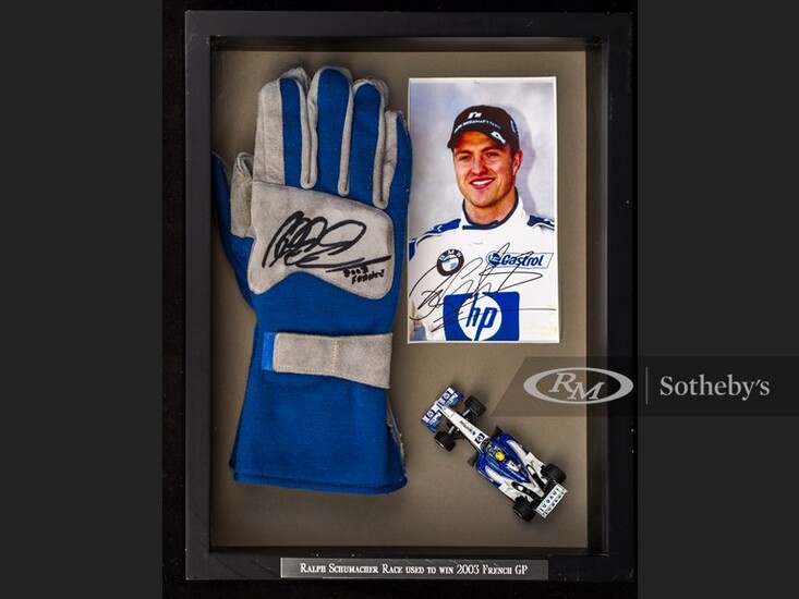 Ralf Schumacher Race Worn and Signed Gloves