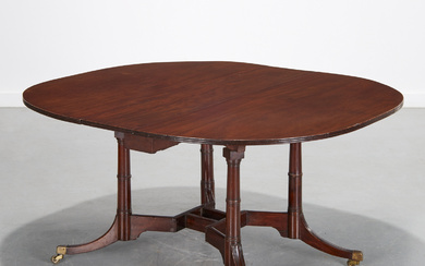Regency mahogany Cumberland action dining table