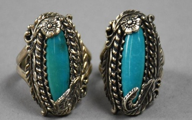 Relios Jewelry, Carolyn Pollack Sterling Turquoise Rings RING SIZE