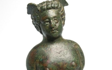 Roman Bronze Mercury Bust c. 1st-2nd Century A.D.