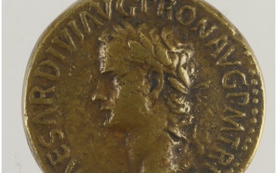 Roman Imperial (antique copy) SOLD AS SEEN: Caligula AE Sest...