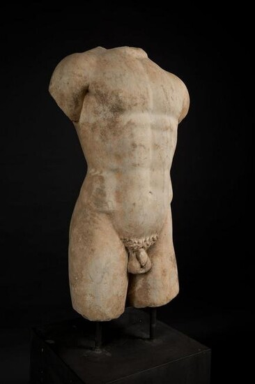 Roman male marble torso