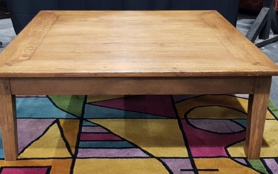 Rustic Timber Coffee Table (H:32 x W:120 x D:120cm)