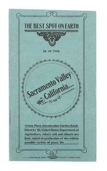Sacramento Valley, Best Spot on Earth, 1904 brochure