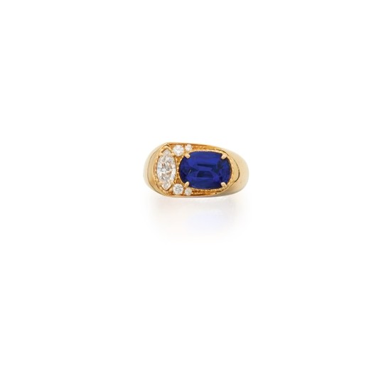 Sapphire and Diamond Ring, Alexandre Reza, France