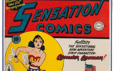 Sensation Comics #1 (DC, 1942) CGC FN/VF 7.0 Off-white...