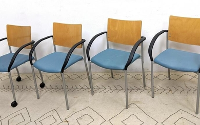 Set 4 ZOOM Seating Stacking Chairs.