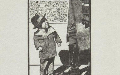 Sir Peter Blake CBE RDI RA, British b.1932- Tiny T.N.T Tantrum, The Pocket Prince, A Midget Wrestler, 1973; woodcut on thin japanese wove, signed, dated and inscribed A/P in pencil, an Artist's Proof aside from the edition of 100, published by...