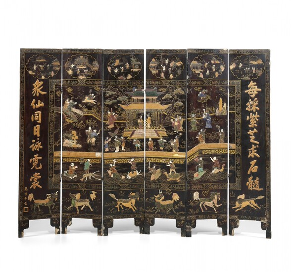 Six-panel screen China, 20th Century