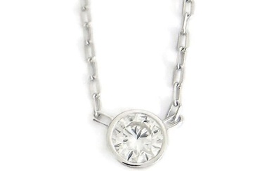 Solitaire Diamond Necklace .61 ct