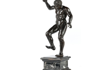 Spätrenaissance-Bronzefigur eines tanzenden Jünglings