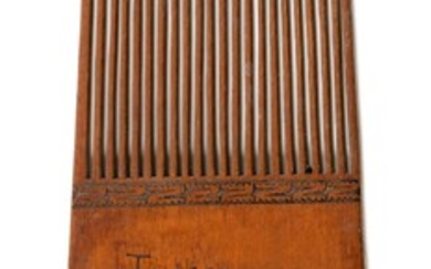 HANDLOOM WEAVING COMB 19th Century Also referred to...