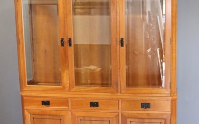 Stickley By E.J. Audi Cherry Wood China Cabinet.