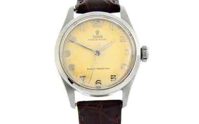 TUDOR - a stainless steel Oyster Royal wrist watch, 31mm.