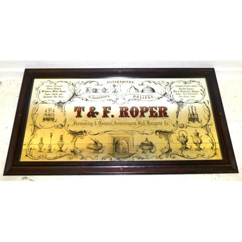 T&F Roper Electro Plated Silversmiths Advertising Wall Mirro...