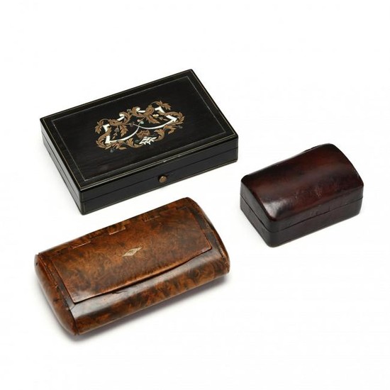 Three Small Antique Boxes