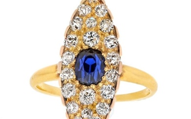 Tiffany & Co. 14K Yellow Gold Burma Sapphire And Old...