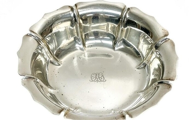 Tiffany & Co. Sterling Silver Floral Formed Bowl #771.