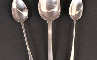 Two English Georgian Silver Platter Spoons