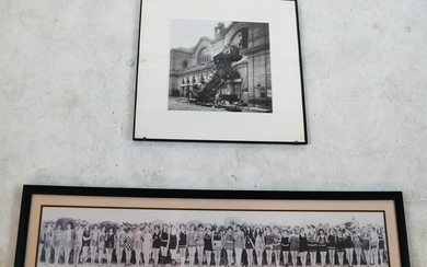Two Framed Vintage Black & White Photographs