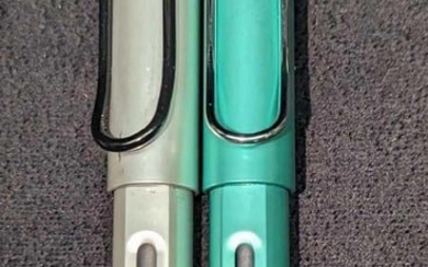 Two Lamy LX Fountain Aluminum Pens