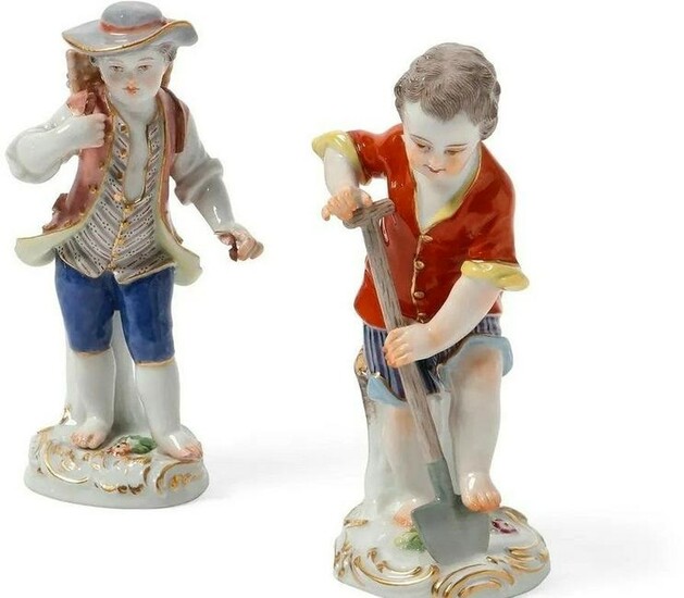 Two Meissen Porcelain Figures, 20th Century