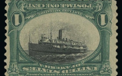 United States: 1901 Pan-American Issue 1c Pan-American, center inverted