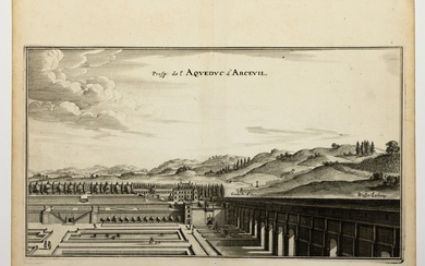 VAL-DE-MARNE. Vue XVIIe de l’Aqueduc d’ARCUEIL.... - Lot 40 - Vermot et Associés