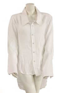 VIVIENNE WESTWOOD AND MALCOLM MCLAREN, a Vivienne Westwood and Malcolm McLaren white linen shirt, ...
