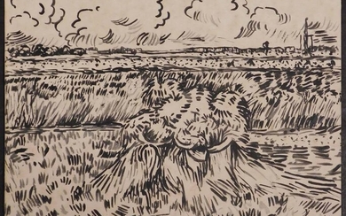 Vincent van Gogh, Manner of: Hay Feild Study