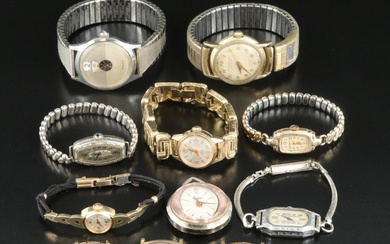 Vintage Girard Perregaux, Longines, Benrus and Assorted Wristwatches