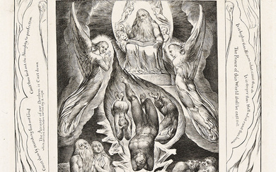 WILLIAM BLAKE Thou Hast Fulfilled the Judgment of the Wicked. Engraving, 1825. 196x16...